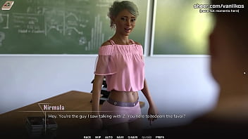 Latina teen gives blowjob in class for money taboo university steam game part #1 Latina teen gives blowjob in class for money taboo university steam game part #1