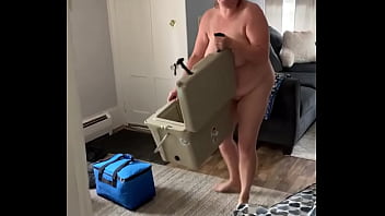 Strolling around naked