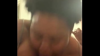 Trying out new ways this thot can suck my dick