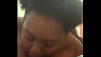 Trying out new ways this thot can suck my dick