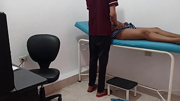 Doctor treats young patient and masturbates her with dildo – she ends up very horny alone