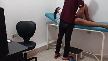 Doctor treats young patient and masturbates her with dildo – she ends up very horny alone