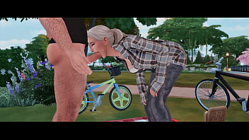 Stepsister seduces stepbrother for hard anal sex and deep throat sims anime hentai sfm