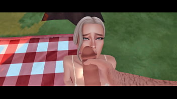 Stepsister seduces stepbrother for hard anal sex and deep throat sims anime hentai sfm