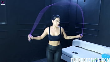 Curvy darkhair big ass sportwear