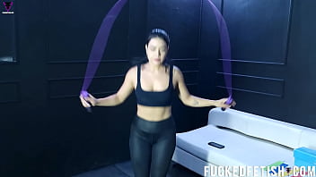 Curvy darkhair big ass sportwear