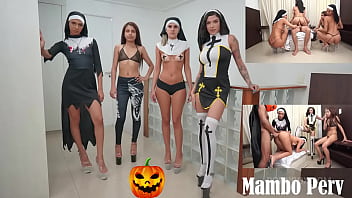 Halloween perv nuns squad 4 perv nuns sex ritual & reverse gangbang anal nuns blasphemy 1 guy on 4 girls demon