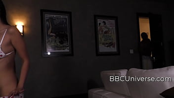 Stretching out her jap holes