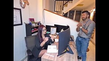 The horny big assed boss fucks the new employee fred nunex