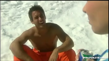 Blonde beauty dora venter mmf threeway with blow job and facials