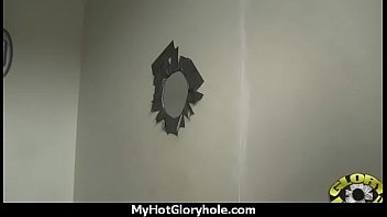 Ebony backs her booty all the way to the gloryhole 12