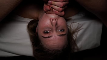 Horny couple fucks great in a room with a view of the night city