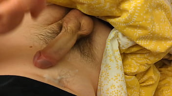 Bigdickduder horny boy jerks off big lubed cock twice