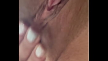 Apolonia is very horny and takes the opportunity to put her fingers in her tight pussy