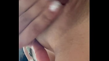 Apolonia is very horny and takes the opportunity to put her fingers in her tight pussy