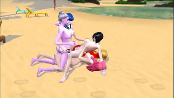 Wicked sims the crew at the beach