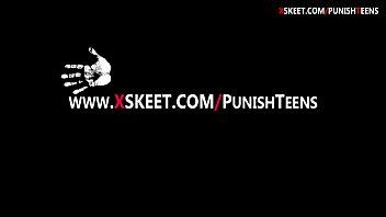 Blond slut deepthroats and fucked rough