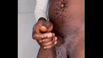 Ninja man masturbates and cum