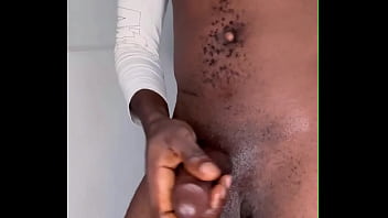 Ninja man masturbates and cum