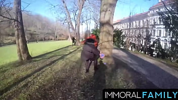 Easter egg hunt ends with katy rose’s tits bouncing