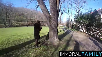 Easter egg hunt ends with katy rose’s tits bouncing