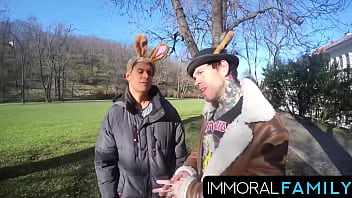 Easter egg hunt ends with katy rose’s tits bouncing