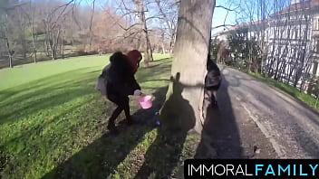 Easter egg hunt ends with katy rose’s tits bouncing