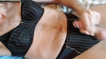 Crossdresser Wearing Triumph Ladies Underwear And Masturbates In It thumbnail