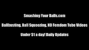 I like watching you hit yourself in the balls