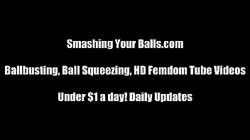I like watching you hit yourself in the balls