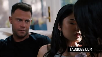 Asian teen discovers bdsm sex tape from neighbors