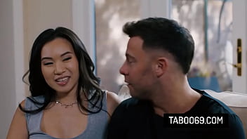 Asian teen discovers bdsm sex tape from neighbors