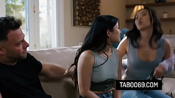 Asian teen discovers bdsm sex tape from neighbors