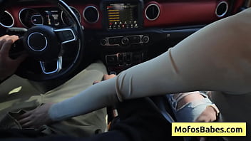 Slutty blondie teen gf suck her friend dick and masturbate in front of him