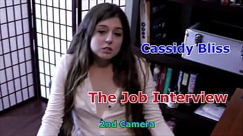 Cassidy bliss the job interview 2nd camera