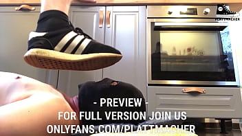 Hard Trampling In Adidas Sneakers thumbnail