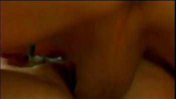 Her pussy is leaking with juices and their bodies are getting sweaty till he explodes with cum straight on her face covering it completely