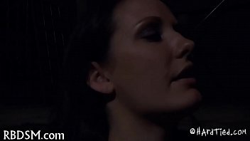 Gagged cutie made to submit