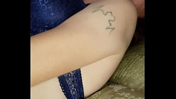 Redhead whore in mask fucked by a client with a vibrator