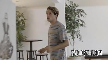 Brunette milf fucks with her neighbor after a car crash