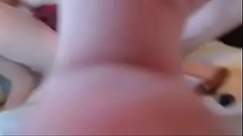 Amateur cute brunette bottle in arse webcam show