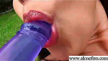 Hot babe girl masrturbate with toys on tape clip 35