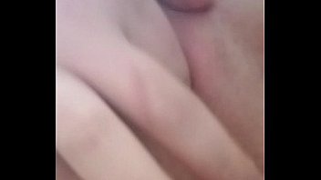 Slut ordered to fill pussy with panties