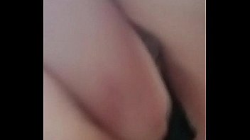 Slut ordered to fill pussy with panties