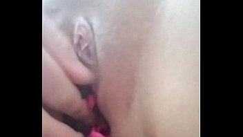 Slut ordered to fill pussy with panties