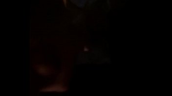 White girl with a nice ass blindfolded sucking dick