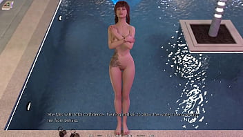 Taboo university #40 joining skinny dipping with spoiled rich redhead with big tits