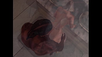 Getting steamy with daddy in the bathroom