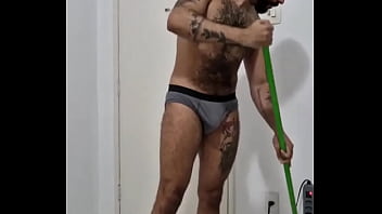 Does anyone have a turn on for men doing house chores in their raggedy old underwear