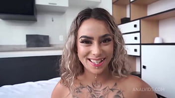 19 years old very pretty face brazilian morganita brux fucked by 4 monster cocks dap 0% pussy anal 3on1 monster coc